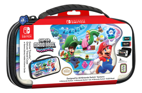 Estuche Nintendo Switch Super Mario Wonder Negro Rds