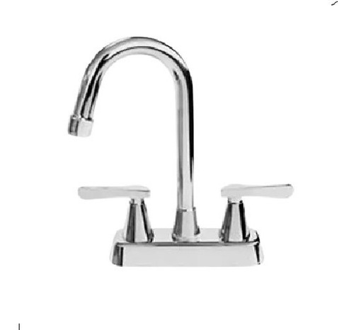 Llave Mezcladora Lavabo Baño Mailia Cuello Largo Metalflu