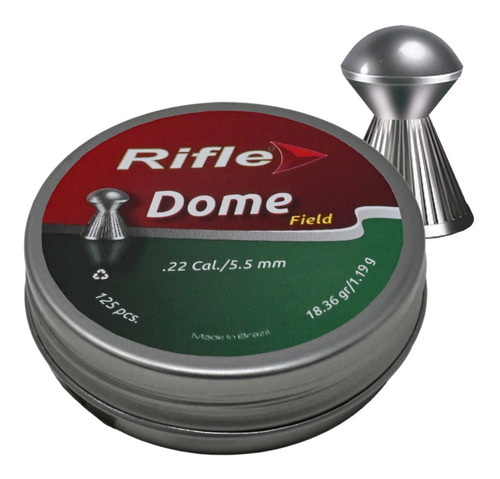 Diabolos Marca Rifle Lata De 125 Pzs Modelo Dome Cal 5.5 