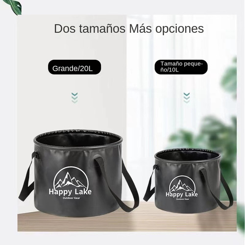 Cubo Plegable De Camping Al Aire Libre Cubo De Pescaportátil
