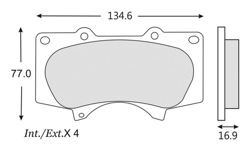 Balatas De Disco Delanteras Toyota Limited 4runner 2003-2009