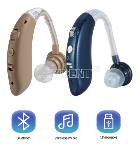 Audifono  Sordera Recargable Sonido Mejorado Bluetooth 