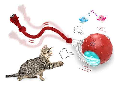 Interactive Cat Toys Ball For Indoor Cats Fast Rolling On...