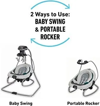 Graco 2n1 Beb Silla Mecedora Columpio Vibraciones Musical