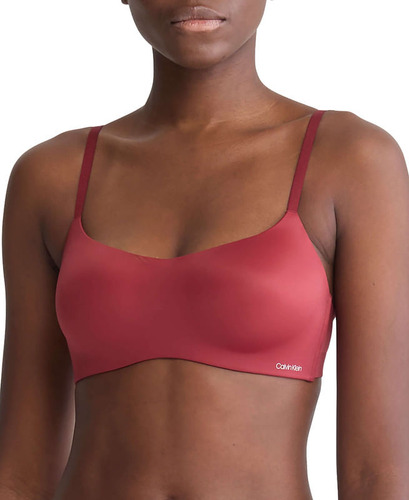 Brasier Bralette Rojo Calvin Klein Liquid Touch Para Mujer