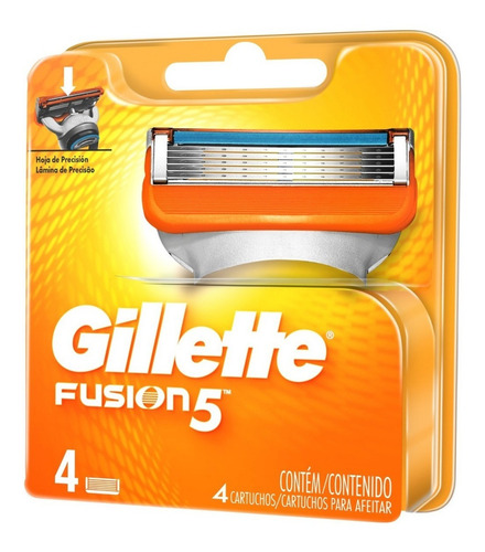 4 Repuestos Para Maquina De Afeitar Gillette Profusion5