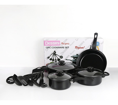 Set De Ollas Antiadherentes Bateria De Cocina Sertenes 13 Pc