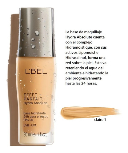 Base De Maquillaje Hidratante Fps 25 Hydra Absolute L'bel | Cuotas sin interés Base De Maquillaje Hidratante Fps 25 Hydra Absolute L'bel | Cuotas sin interés