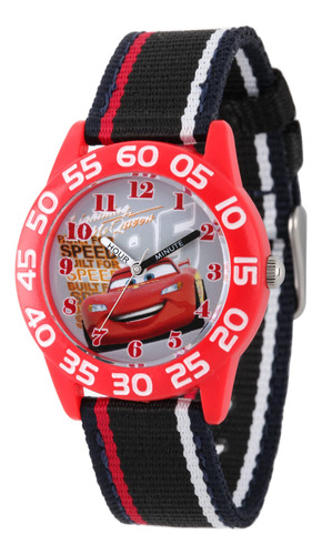 Disney Cars Time Teacher - Reloj Analógico De Cuarzo Y Nai.