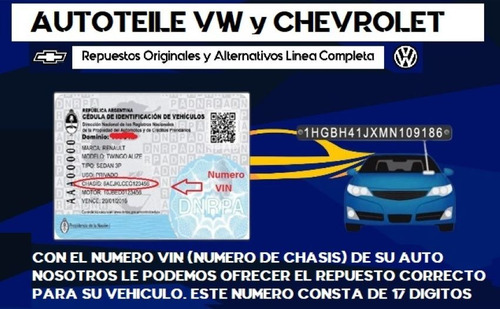 Valvula Y Junta Venteo Vw Gacel Senda Gol Pointer Polo Caddy
