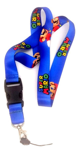 Lanyard Super Mario Llavero Colgante Cinta 