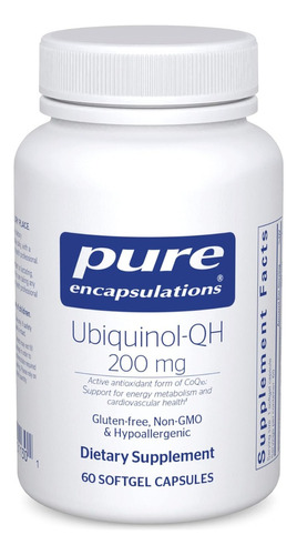 Ubiquinol-qh 200 Mg Pure Encapsulations 60 Softgel