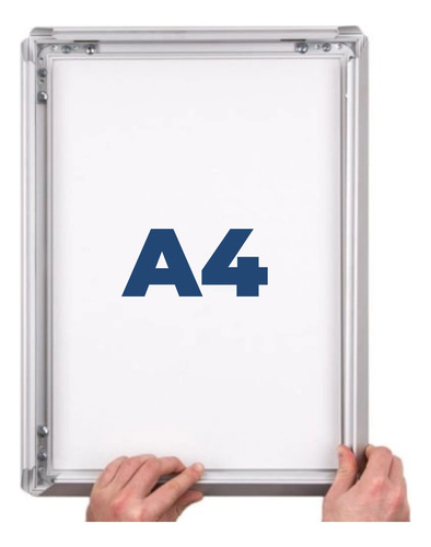 Display Publicitario Tipo Cuadro A4 De Aluminio + Impresion