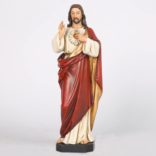 Estatua Sagrado Corazón Jesús Regalos Católicos Resina 25 C