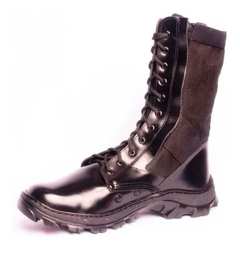 Botas Militares Atalaia Troller. Cuero Y Lona Ejercito Bras