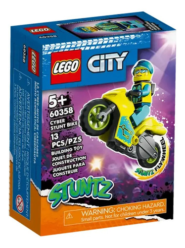 Juguete Moto Acrobatas Lego Cibernauta 13 Piezas 60358 Febo