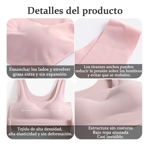 Sujetadores Inalámbricos De Algodón Para Mujer Con Copas Ext