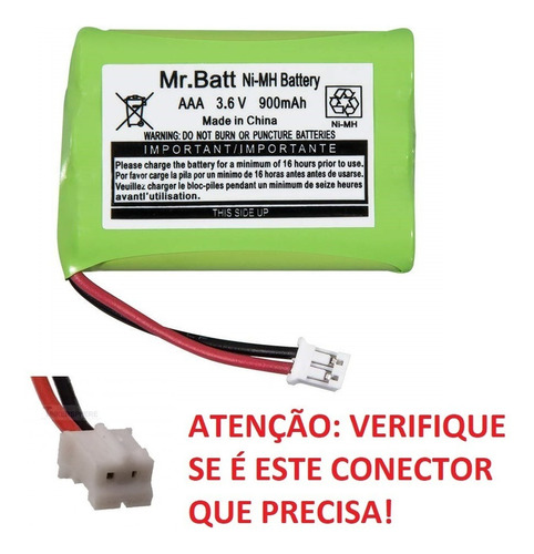 Bateria Para Baba Eletrônica Gprhch93c021 3,6v 900mah Oferta