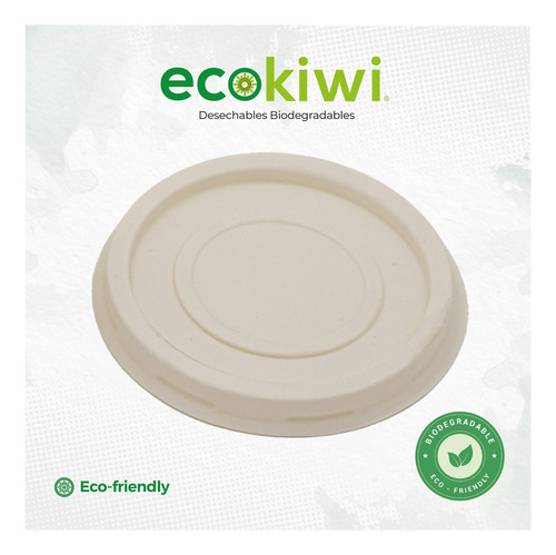 Tapa Soufflé 2oz Desechable Biodegradable 2500 Piezas Blanco Lisa