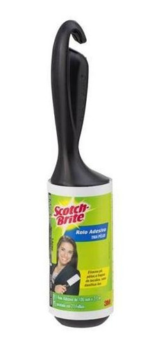 Rolo Adesivo Tira Pelos Scotch-Brite 100mm x 3,1m 21 Folhas