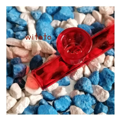Pipa De Vidrio Roja