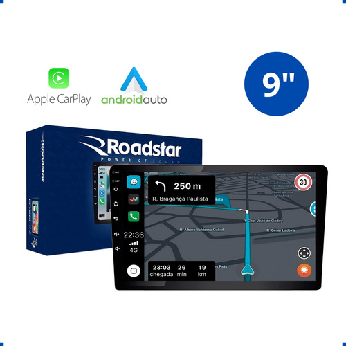 Multimídia 9 Polegadas Android Auto & Carplay Rs-915br Prime