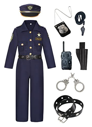 Disfraz De Oficial De Policía Sersllta Para Niños Disfraz De