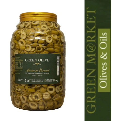 Aceitunas Verdes En Rodajas X 2kg Green Olive