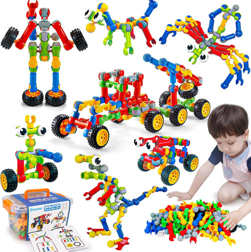 Juguetes De Construcción De Troncos Para Niños De 3, 4, 5, 6
