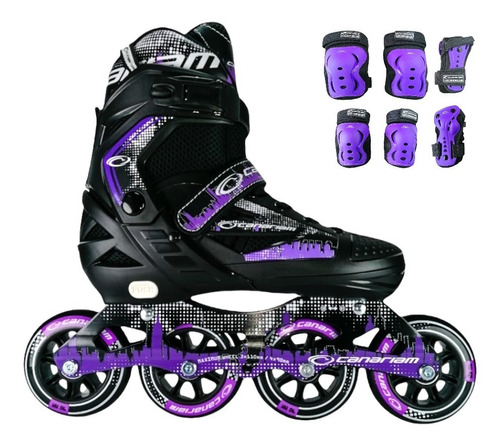 Patines Semiprofesionales Canariam Team + Set Protecciones