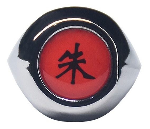 Anillos de dedo de metal anime Akatsuki Itachi Uchiha Zhu Yu Cosplay 2c