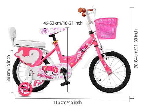 Bicicleta Infantil Para Niña R12 Entrenamiento Terrafit