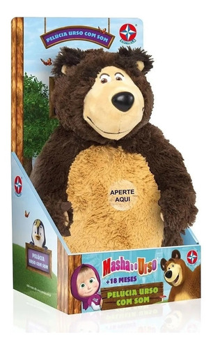 Masha E O Urso Super Promoção Pelúcia Urso Com Som