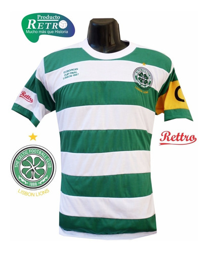 Xl!  Camiseta Rettro Celtic 1967 European Championship