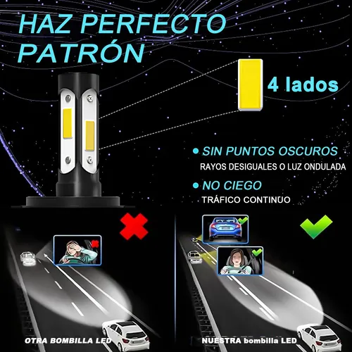 Kit De Focos Led H4 9003 H11 Para Ford Ecosport 2013-2017