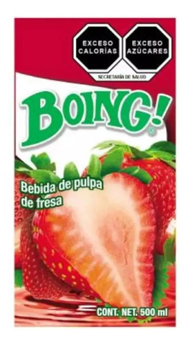 Jugo Boing Sabor Fresa 24 Pack 500 Ml