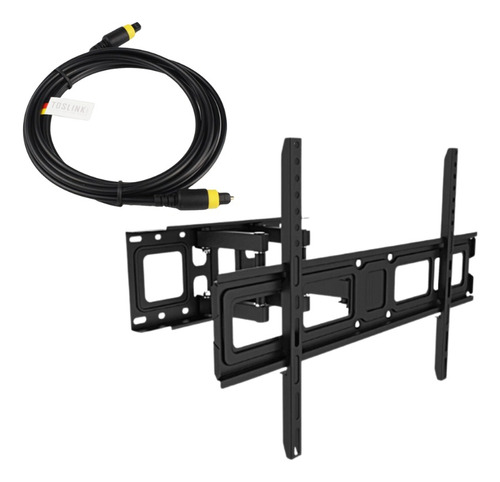 Rack Movible Para Tv Reforzado 32  A 75  +cable Optico 3 M 