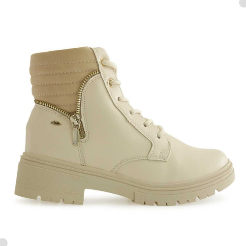 Bota Feminina Acolchoada Ajuste Zíper Dakota G9662 Coturno 