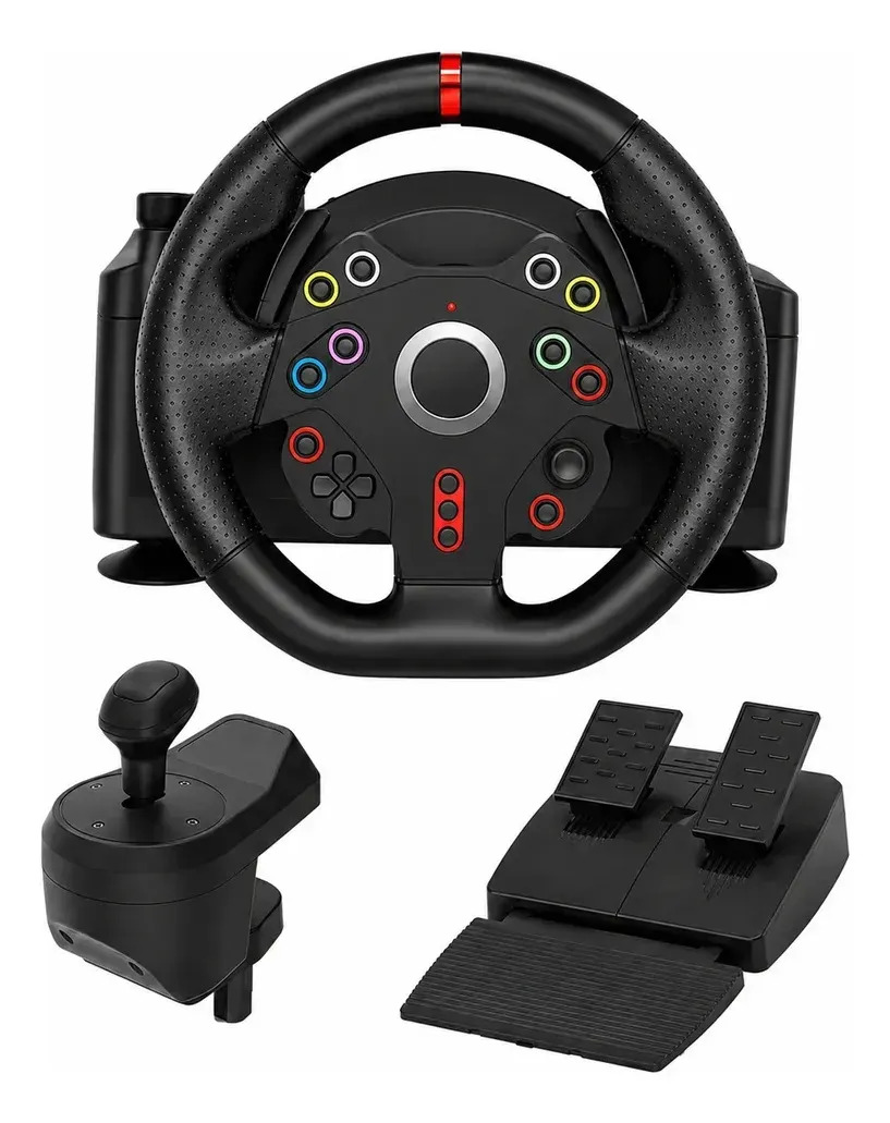 Volante Game Ps3 Ps4 Ps5 Xbox One 360 Nintendo Switch Pc Preto