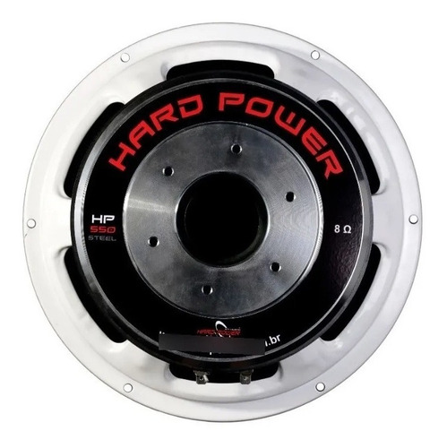 Alto Falante Woofer Hardpower Hp 550 Steel 10 Pol Cor Preto