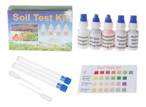 Kit De Análisis De Suelo Tierra Fosfato Nitrato Potasio Ph