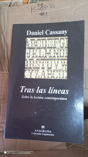 Libro Tras Las Líneas. Daniel Cassany