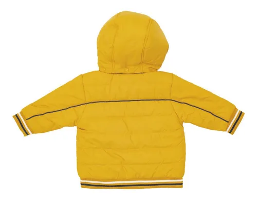 Parka Con Capucha Bebé Niño Mostaza Pillin