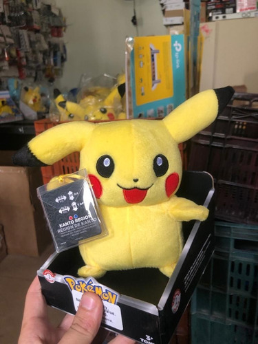 Boneco De Pelúcia Pokémon Kanto Pikachu Takara Tomy Original