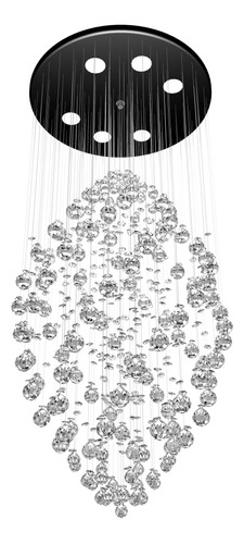 Lampara Led De Techo Candelabro Candil De Cristal 6 Luces