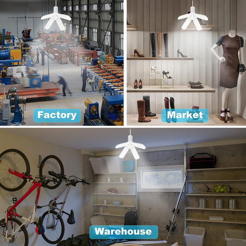 4 Luces Led De Garaje - Luces De Garaje Regulables De Techo,