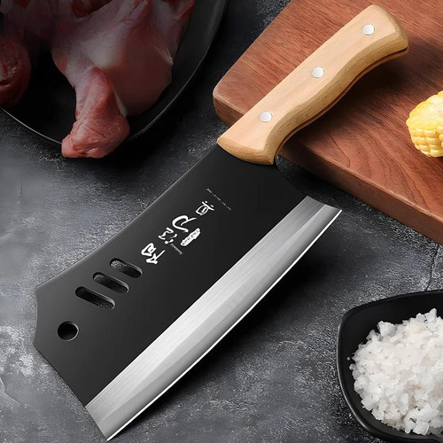 Hacha De Cocina, Mxmae-001, 1 Pza, 29cm, Cuchillo Para Carne Color Acero