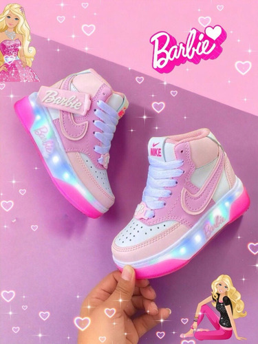 Lindas Bota Nike Barbie 