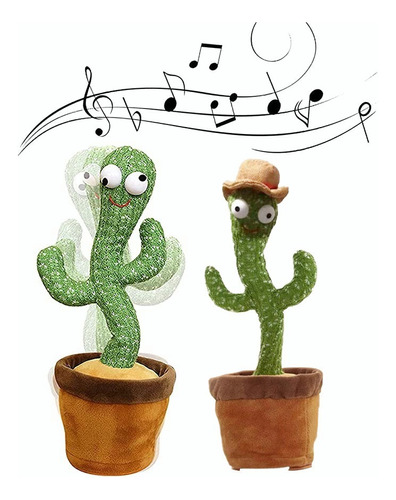 Bailando Cactus Electrónica Peluche Juguetes Bailando Música