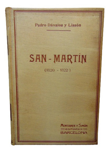 Adp San - Martin Pedro Dávalos Y Lisson / Montaner Y Simon